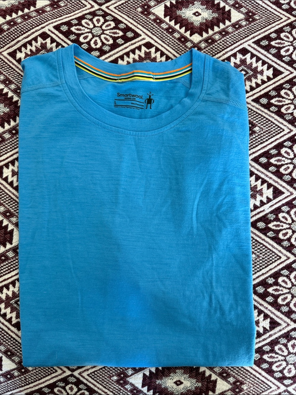 Smartwool Men’s mineral blue Short Sleeve Crew Shirt